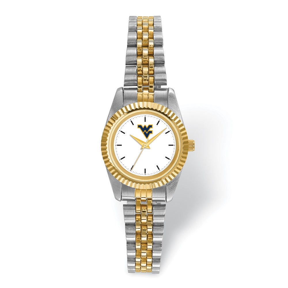 Ladies West Virginia University Pro Two-tone Watch, Item W9723 by The Black Bow Jewelry Co.
