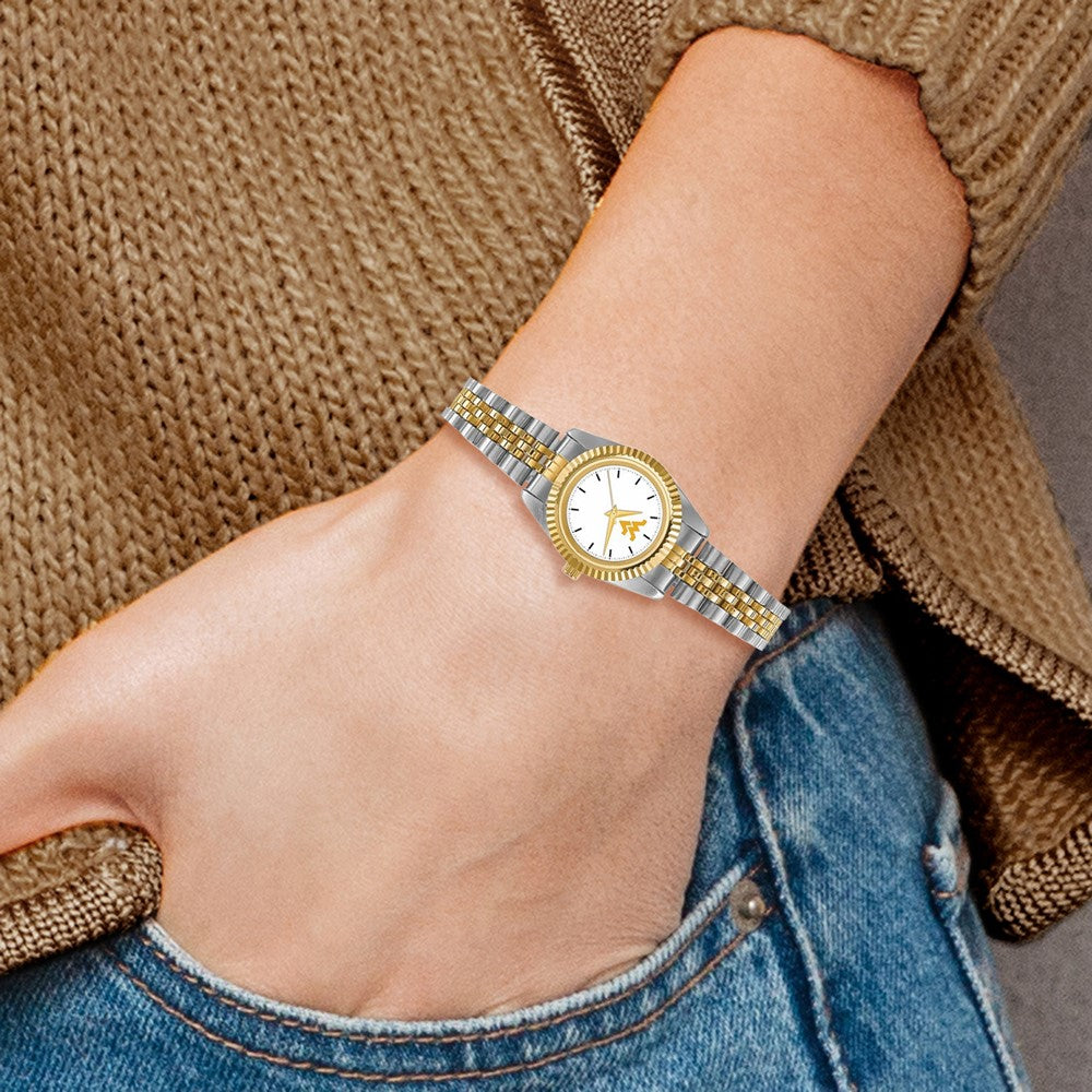 Alternate view of the Ladies West Virginia University Pro Two-tone Watch by The Black Bow Jewelry Co.