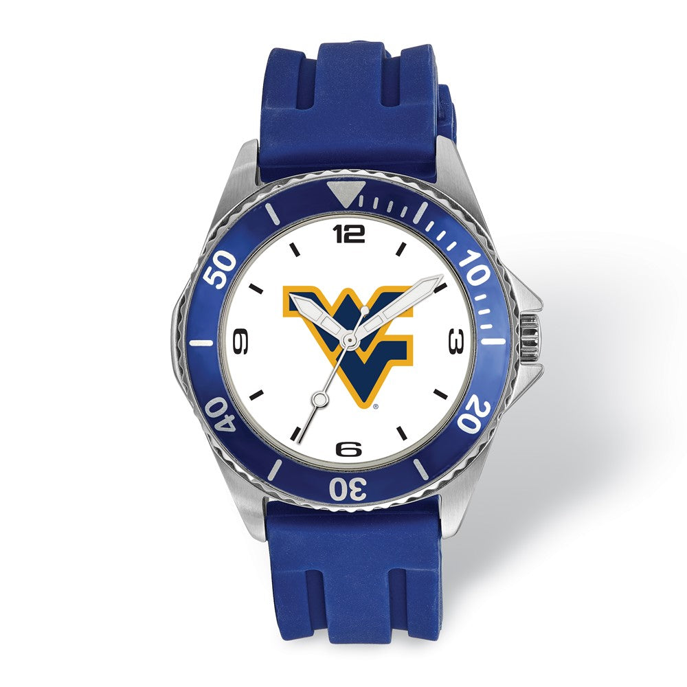Mens West Virginia University Collegiate Watch, Item W9725 by The Black Bow Jewelry Co.