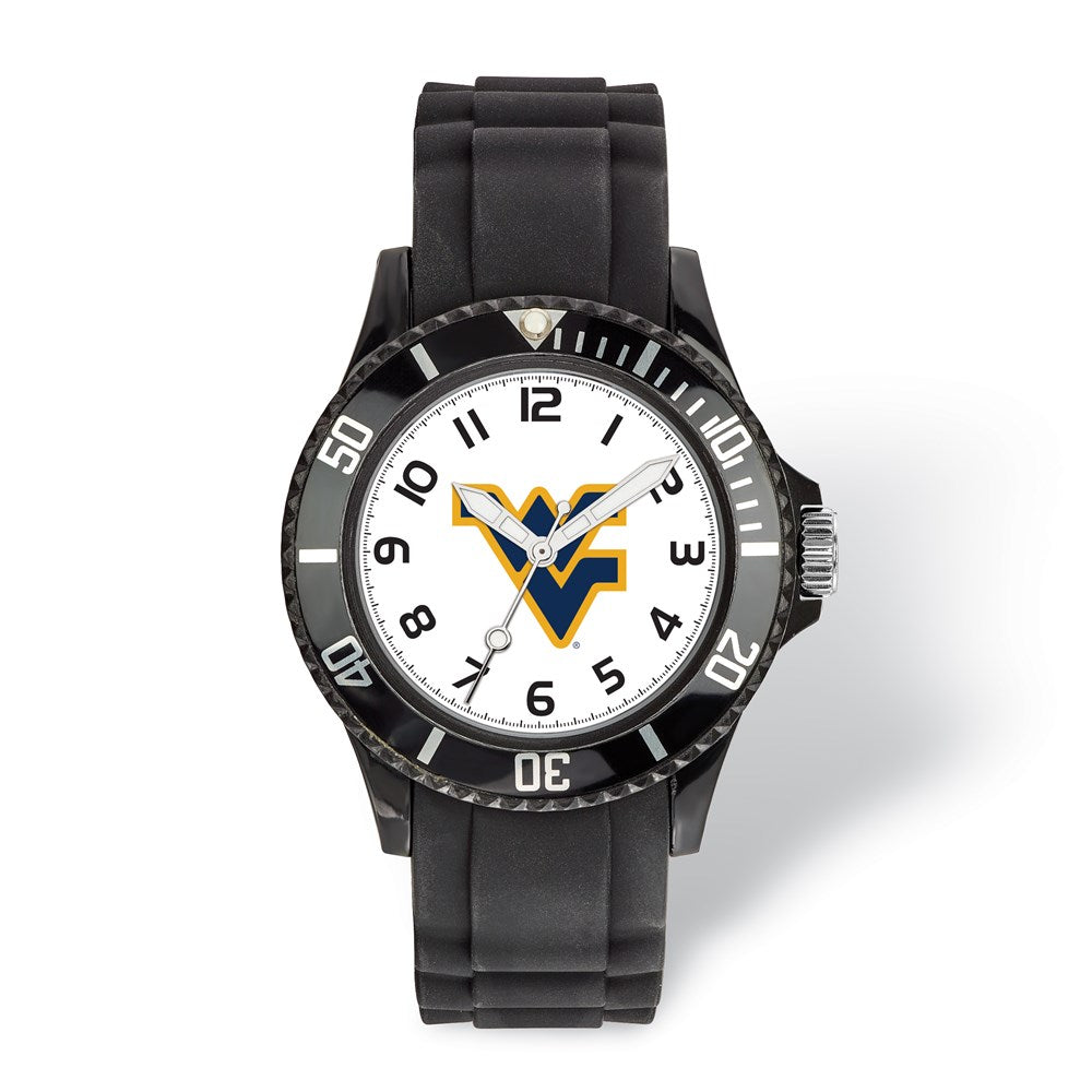 Mens West Virginia University Scholastic Watch, Item W9726 by The Black Bow Jewelry Co.