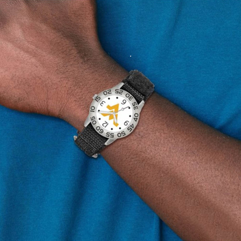 Alternate view of the Kids West Virginia University Childs Fan Watch by The Black Bow Jewelry Co.