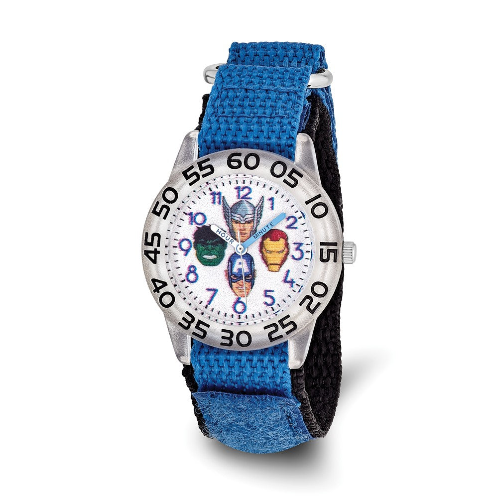 Marvel Boys Avengers Time Teacher Watch, Item W9754 by The Black Bow Jewelry Co.