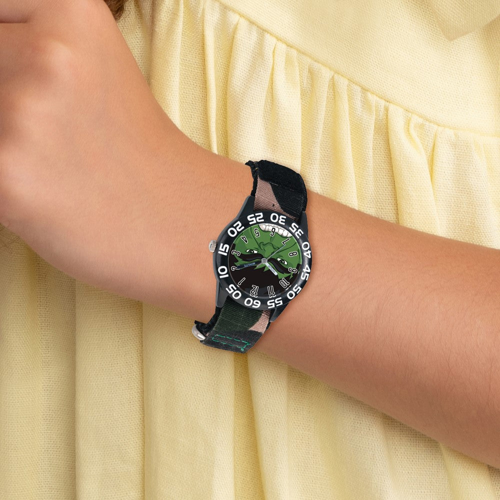 Alternate view of the Marvel Boys Hulk Camo Strap Acrylic Time Teacher Watch by The Black Bow Jewelry Co.