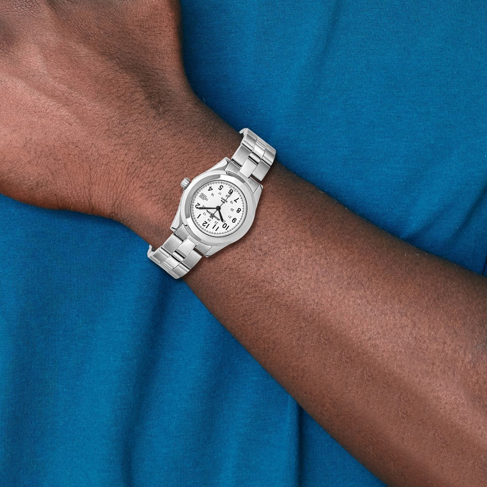 Alternate view of the Mountroyal Mens Stainless Steel White Dial Sport Watch by The Black Bow Jewelry Co.