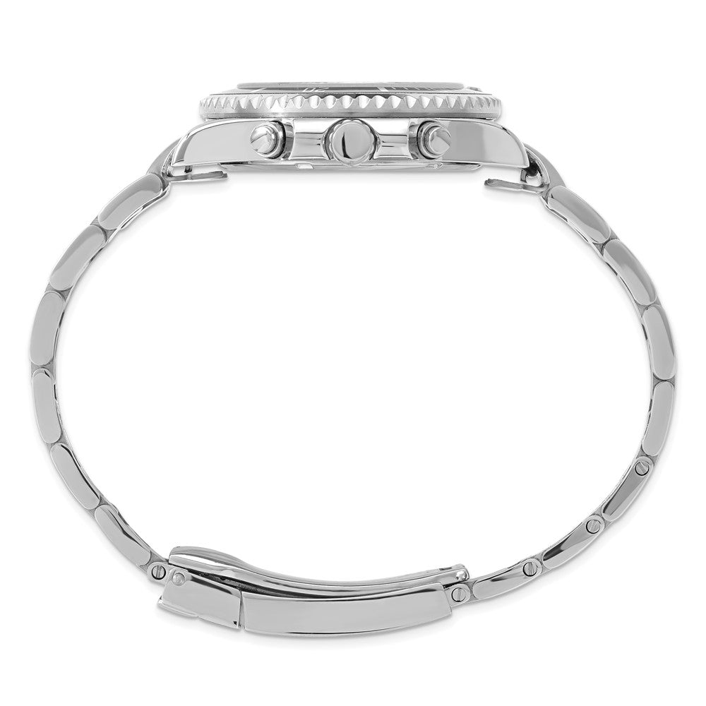 Alternate view of the Mountroyal Mens Stainless Steel Black Dial Chrono Divers Watch by The Black Bow Jewelry Co.