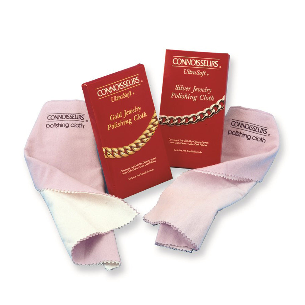 Connoisseurs Gold Jewelry Ultra-Soft Polishing Cloth, Item Y10002 by The Black Bow Jewelry Co.