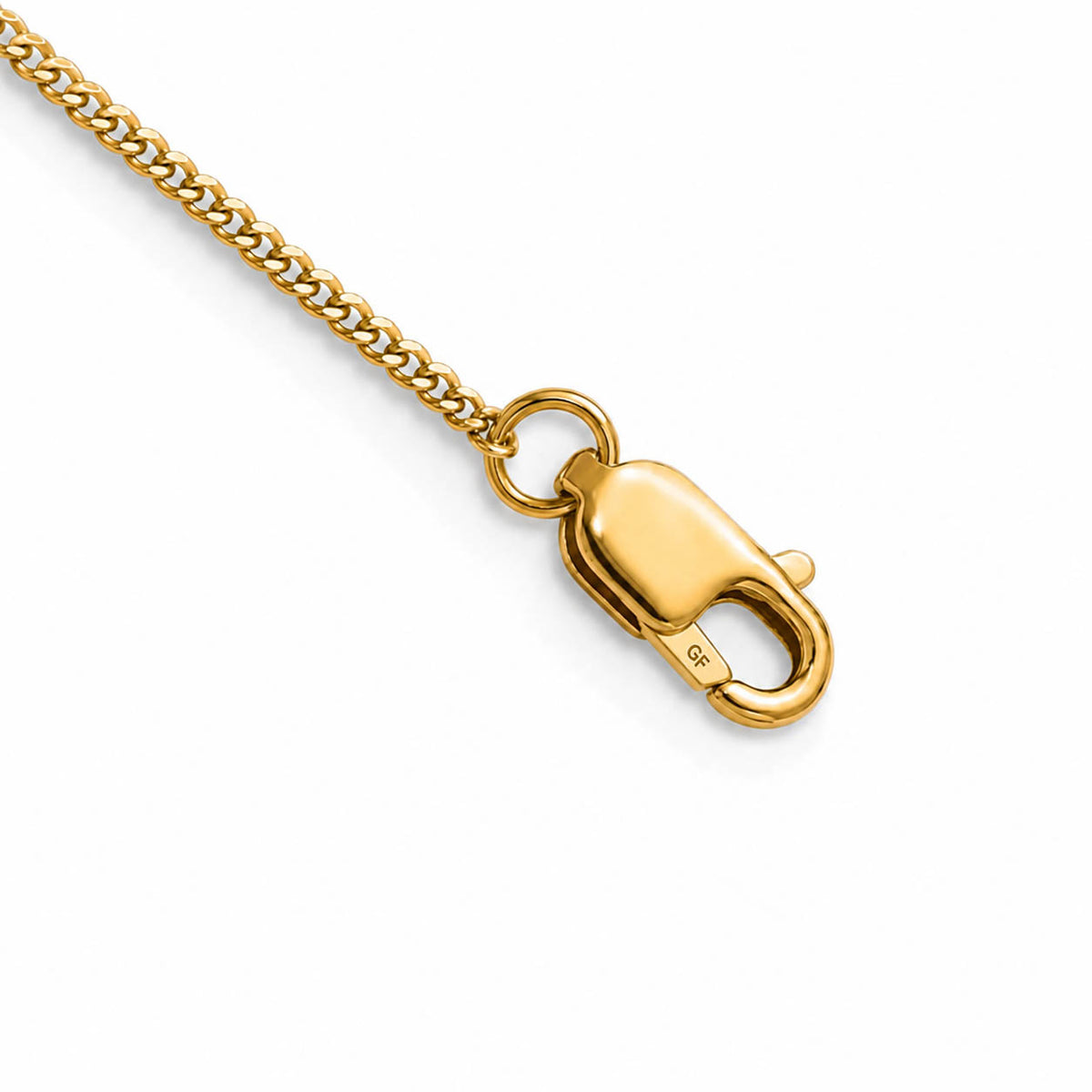 1/20 14K Gold Filled 1.25mm Solid Curb Chain Necklace, Item C10876 by The Black Bow Jewelry Co.