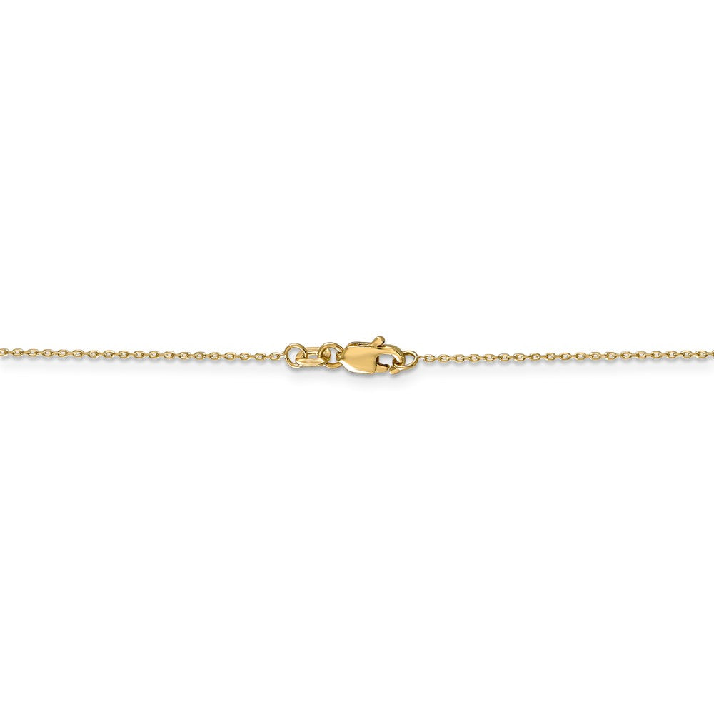 Alternate view of the 14k Yellow Gold Butler U Small Necklace by The Black Bow Jewelry Co.