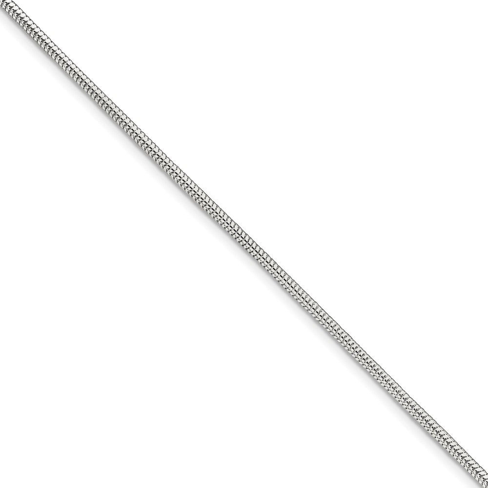 Sterling Silver 2mm, Snake Chain Anklet, 9 Inch, Item A8290-09 by The Black Bow Jewelry Co.