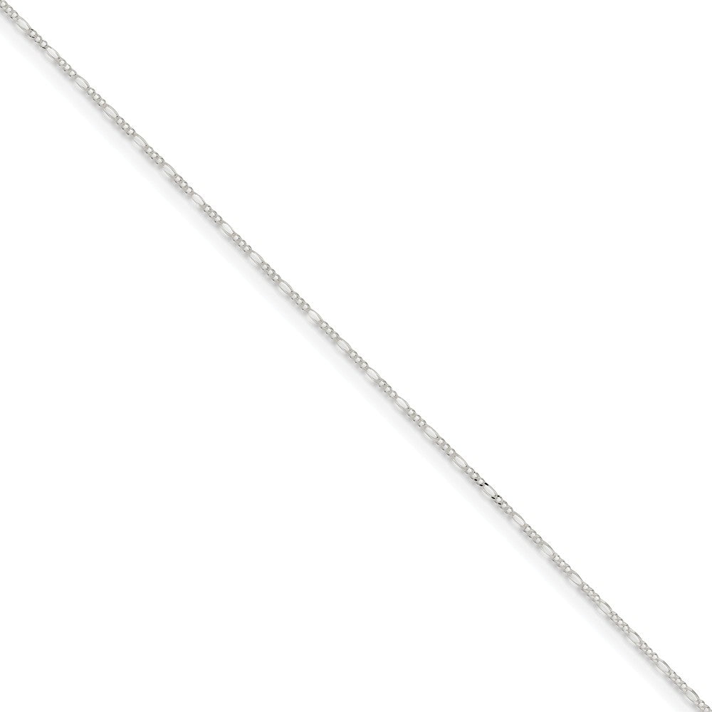 Sterling Silver 1.5mm Solid Figaro Chain Anklet, 9 Inch, Item A8402-09 by The Black Bow Jewelry Co.