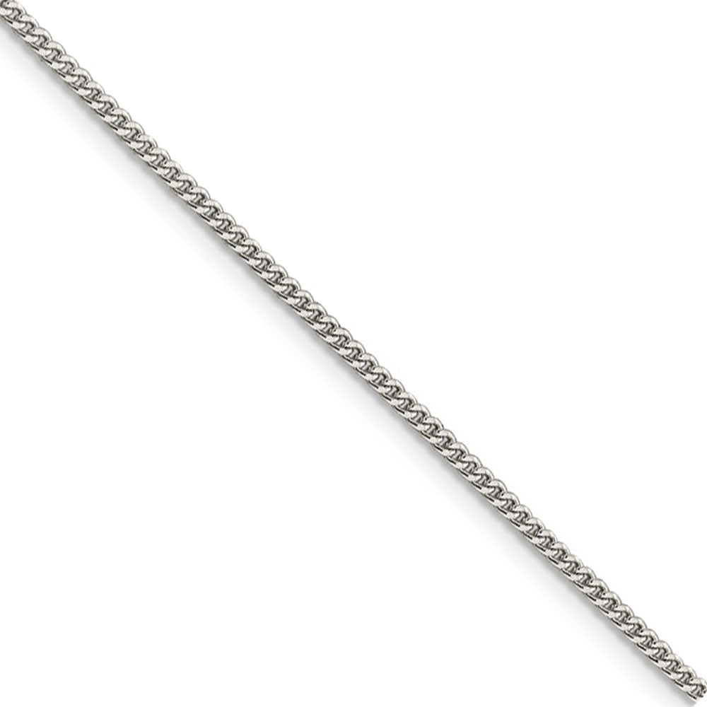 Sterling Silver 1.75mm Solid Curb Chain Anklet