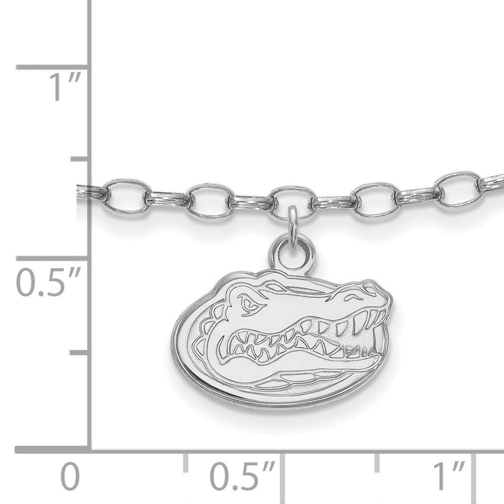 Alternate view of the Sterling Silver University of Florida Anklet, 9 Inch by The Black Bow Jewelry Co.