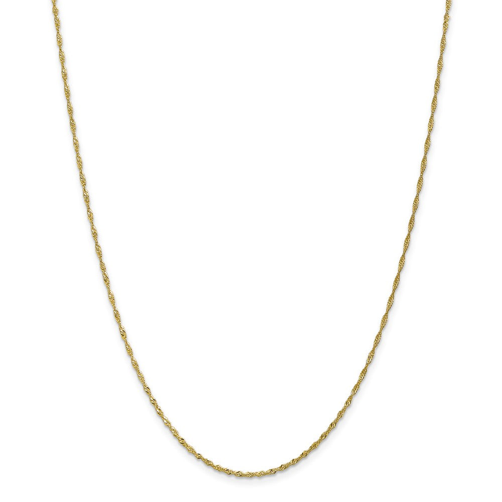 10k gold rope anklet online 10 inch