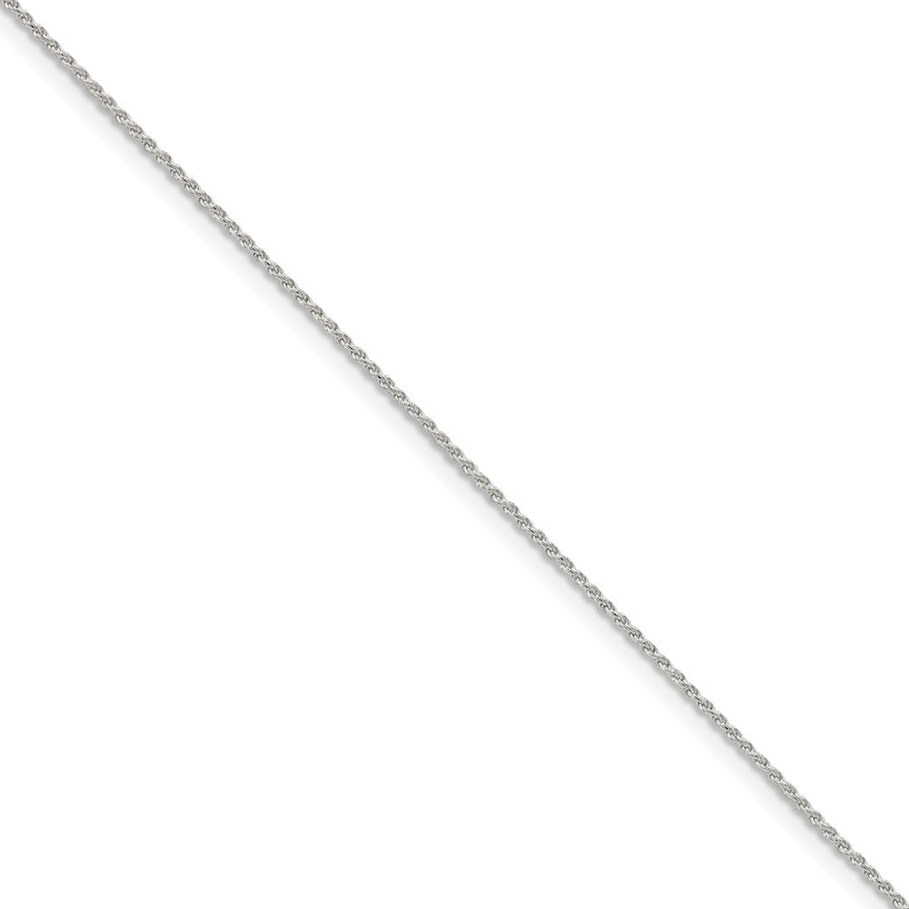 1.1mm Sterling Silver Solid Diamond Cut Rope Chain Anklet, 9 Inch, Item A8904 by The Black Bow Jewelry Co.