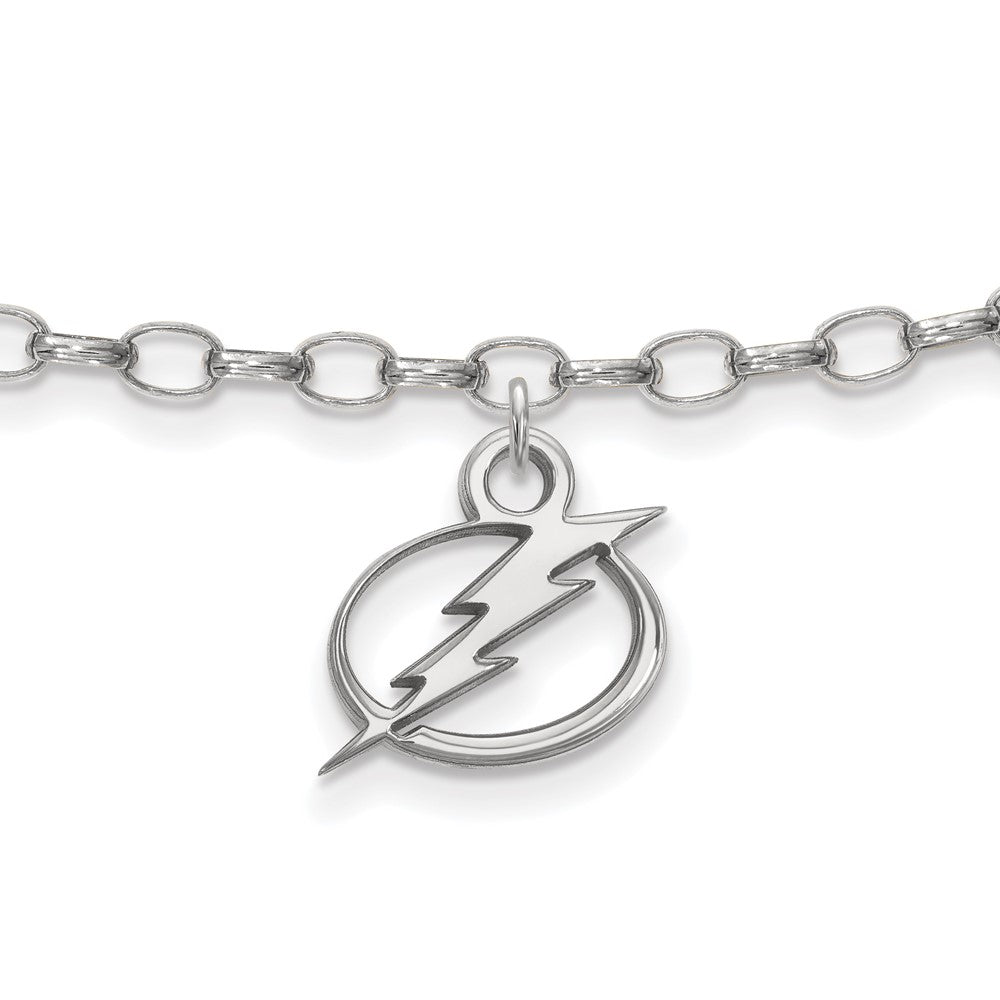 Sterling Silver NHL Tampa Bay Lightning Anklet, 9 Inch, Item A8915 by The Black Bow Jewelry Co.