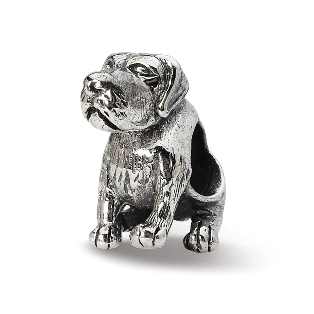 Silver German Shorthaired Pointer Bead Charm, Item B10599 by The Black Bow Jewelry Co.