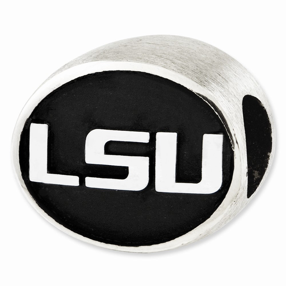 Sterling Silver Louisiana State XL Pendant Necklace - The Black Bow Jewelry  Company