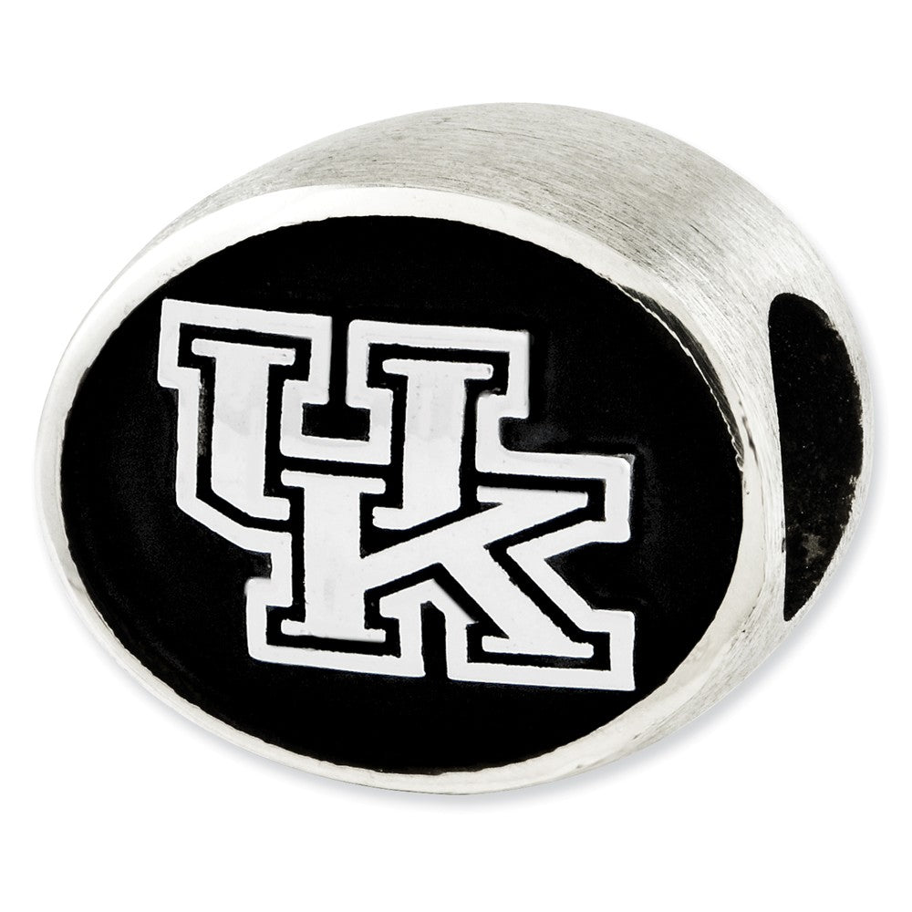 Sterling Silver &amp; Enamel University of Kentucky Collegiate Bead Charm, Item B10782 by The Black Bow Jewelry Co.