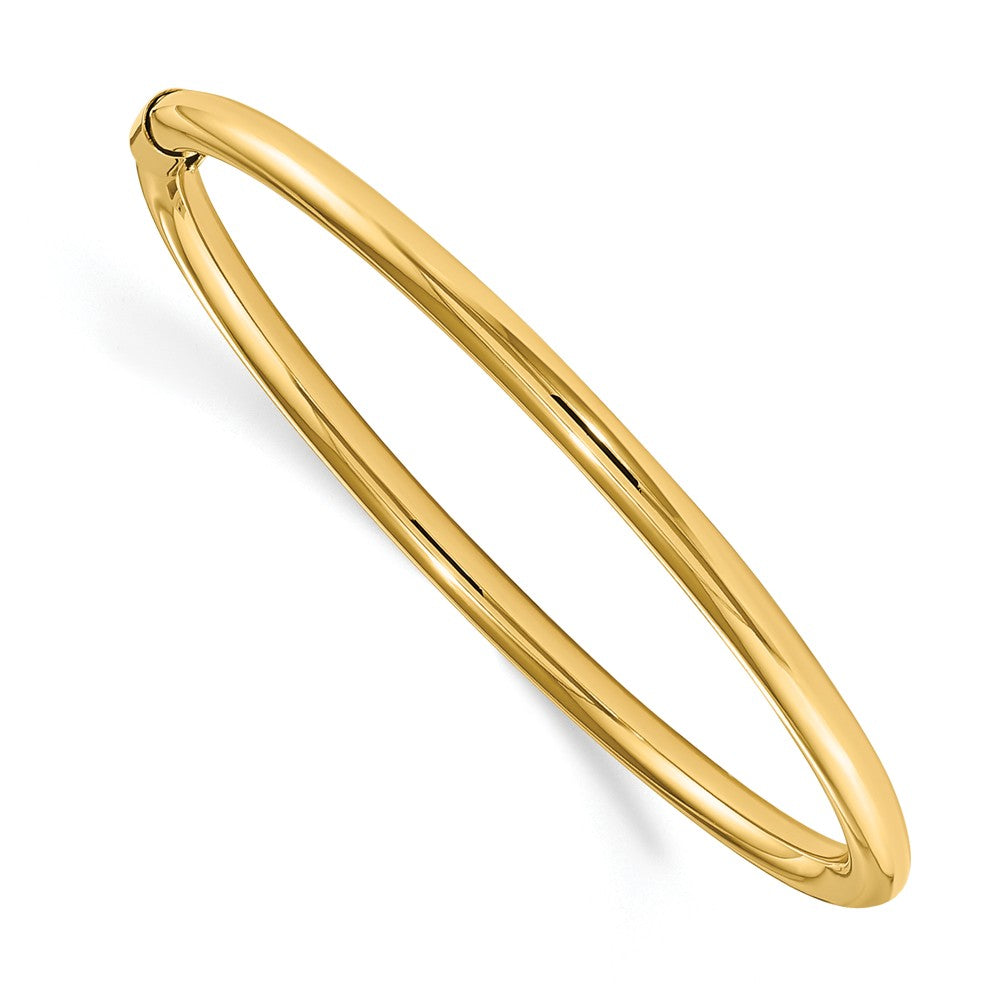 Children&#39;s 14k Yellow Gold 2.5mm Polished Slip-on Bangle, Item B11448 by The Black Bow Jewelry Co.