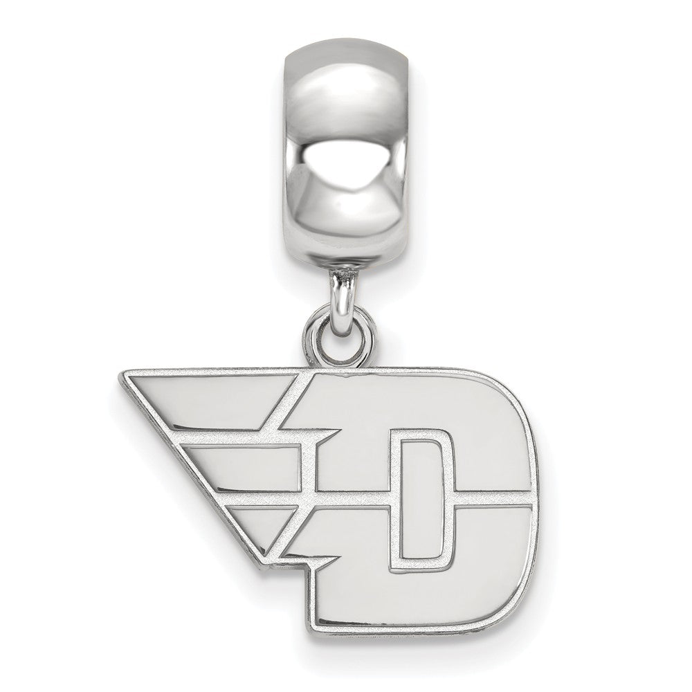 Alternate view of the Sterling Silver University of Dayton Small Dangle Bead Charm by The Black Bow Jewelry Co.