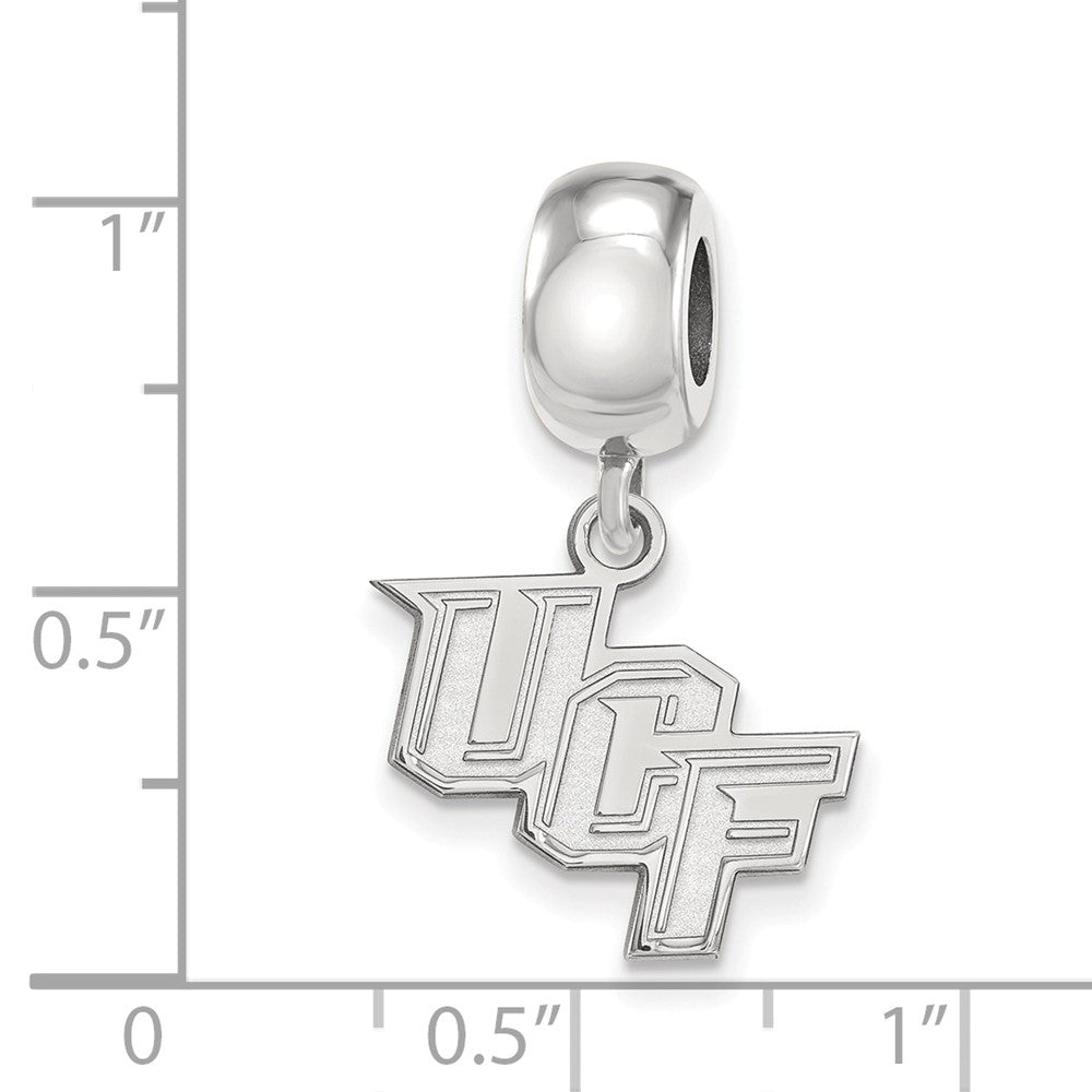 Alternate view of the Sterling Silver Univ. of Central Florida Sm Dangle Bead Charm by The Black Bow Jewelry Co.