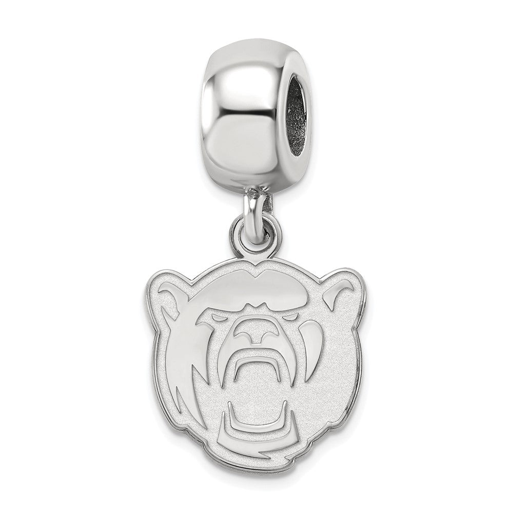 Sterling Silver Baylor University Small Bear Dangle Bead Charm, Item B13876 by The Black Bow Jewelry Co.