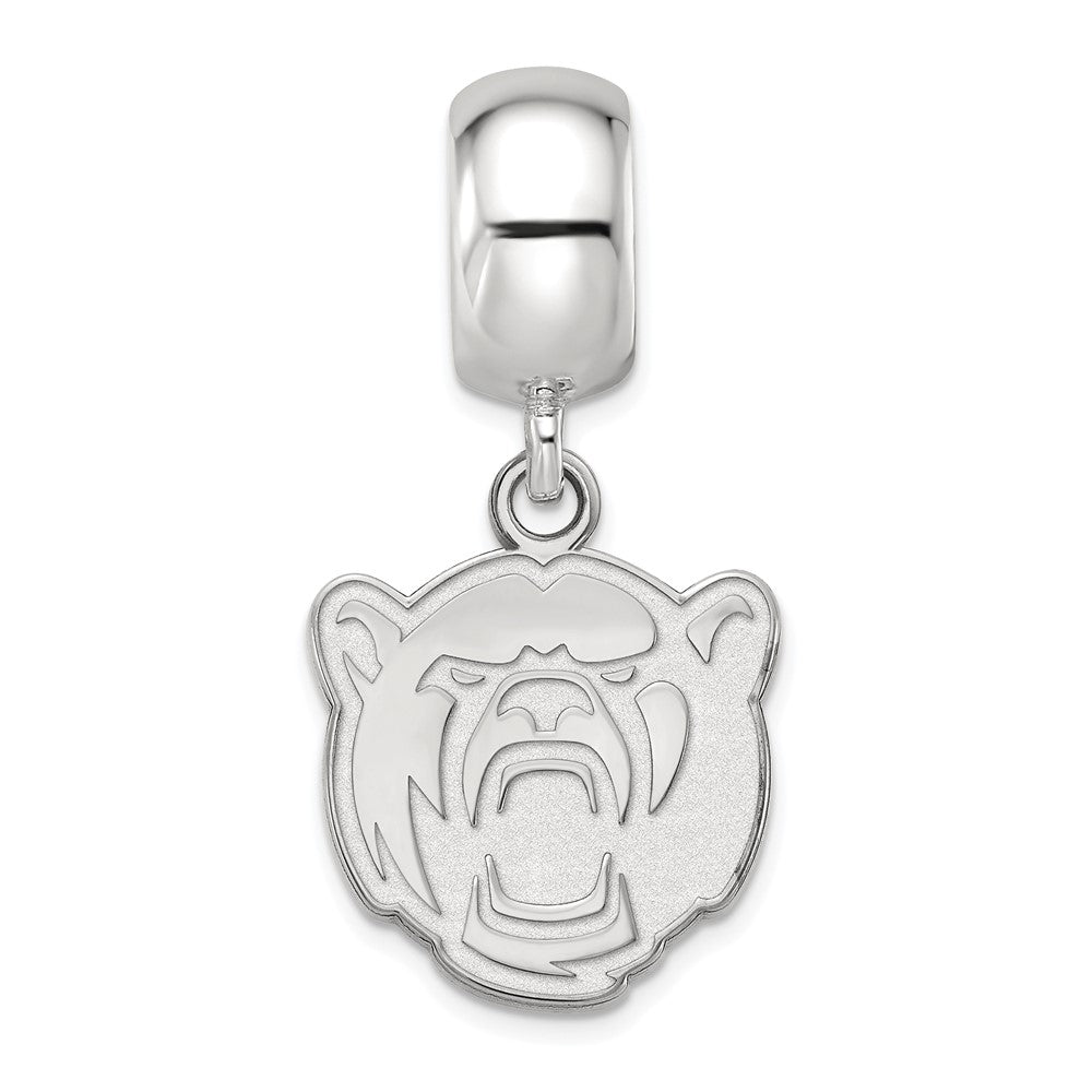 Alternate view of the Sterling Silver Baylor University Small Bear Dangle Bead Charm by The Black Bow Jewelry Co.