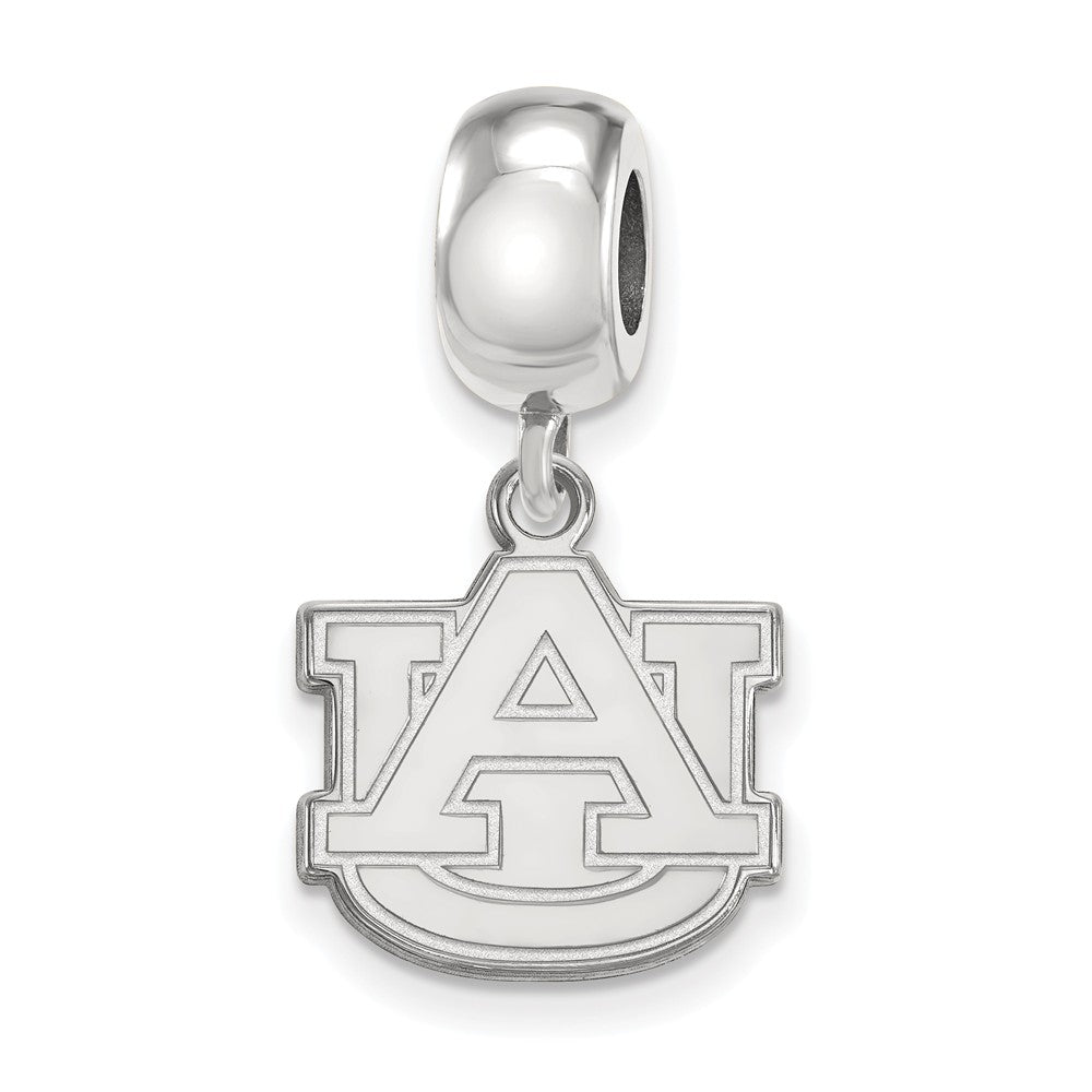 Sterling Silver Auburn University Small Dangle Bead Charm, Item B13883 by The Black Bow Jewelry Co.
