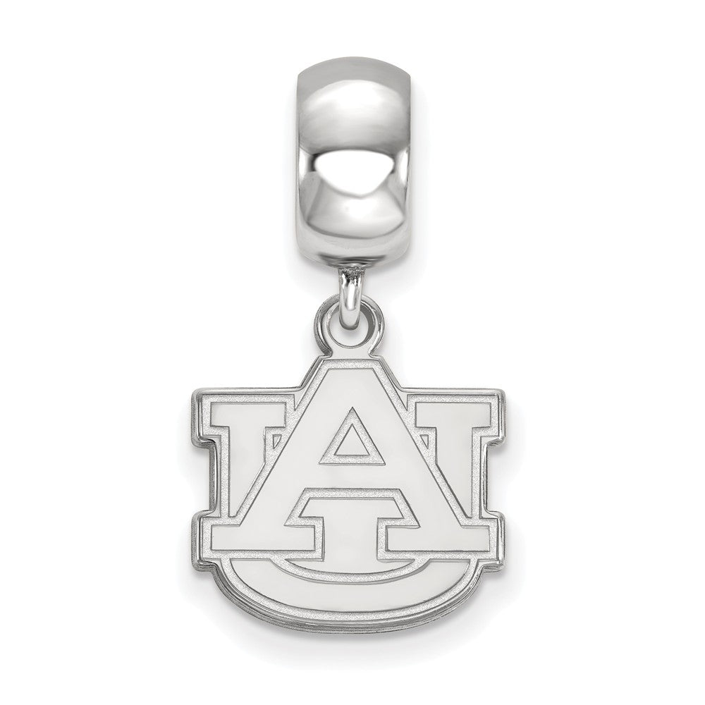 Alternate view of the Sterling Silver Auburn University Small Dangle Bead Charm by The Black Bow Jewelry Co.