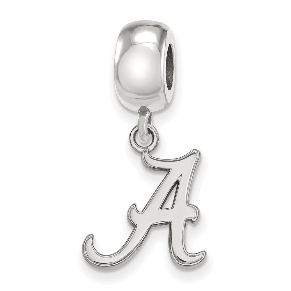 Sterling Silver University of Alabama Small &#39;A&#39; Dangle Bead Charm, Item B13892 by The Black Bow Jewelry Co.