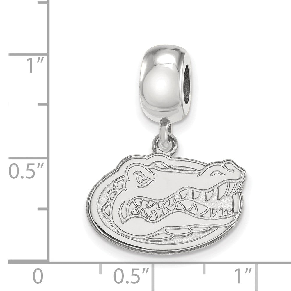 Alternate view of the Sterling Silver Univ. of Florida Small Gator Dangle Bead Charm by The Black Bow Jewelry Co.