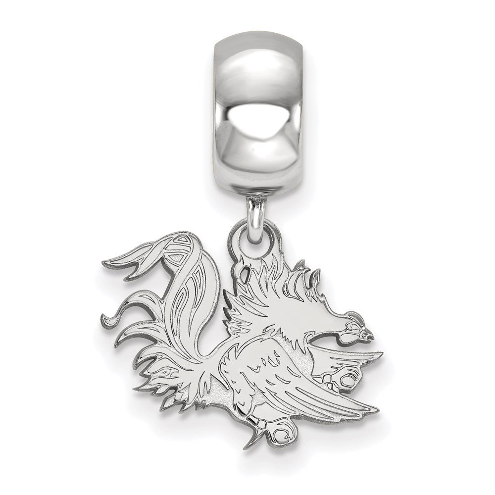 Alternate view of the Sterling Silver University of South Carolina Sm Dangle Bead Charm by The Black Bow Jewelry Co.