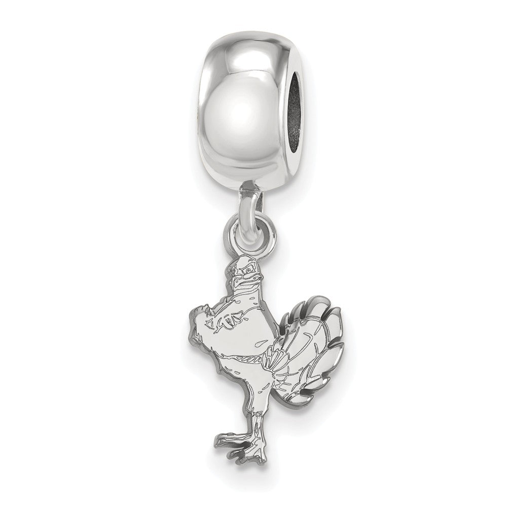 Sterling Silver Virginia Tech Small Dangle Bead Charm, Item B13918 by The Black Bow Jewelry Co.