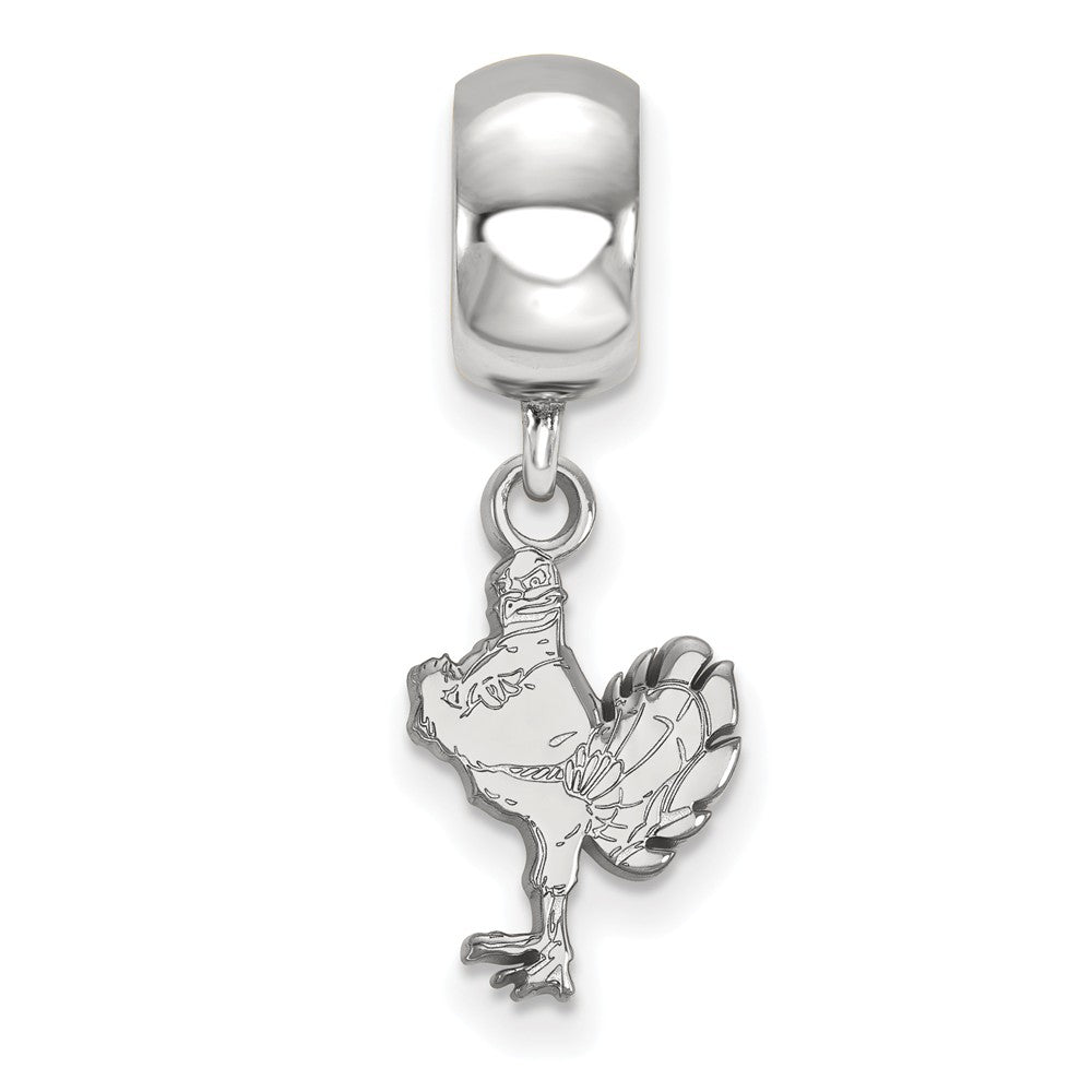 Alternate view of the Sterling Silver Virginia Tech Small Dangle Bead Charm by The Black Bow Jewelry Co.