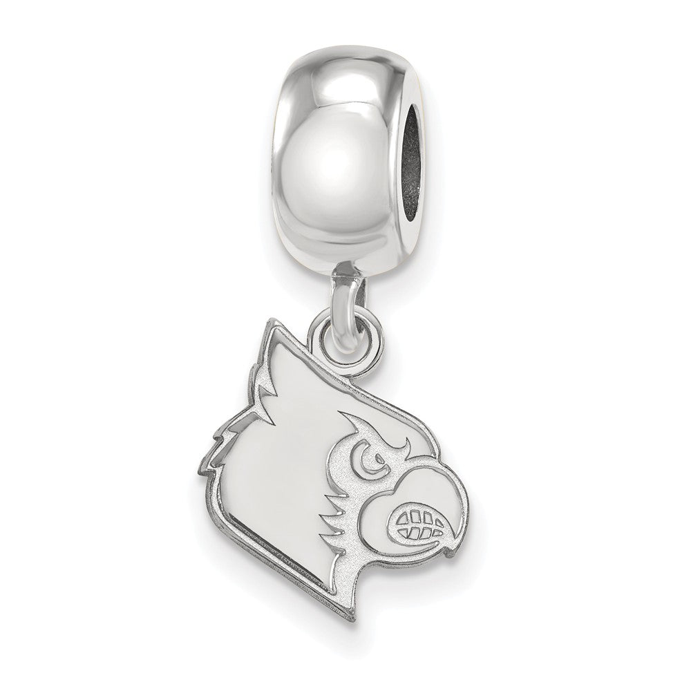 Sterling Silver University of Louisville Small Dangle Bead Charm, Item B13919 by The Black Bow Jewelry Co.