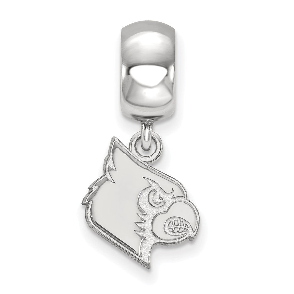 Alternate view of the Sterling Silver University of Louisville Small Dangle Bead Charm by The Black Bow Jewelry Co.