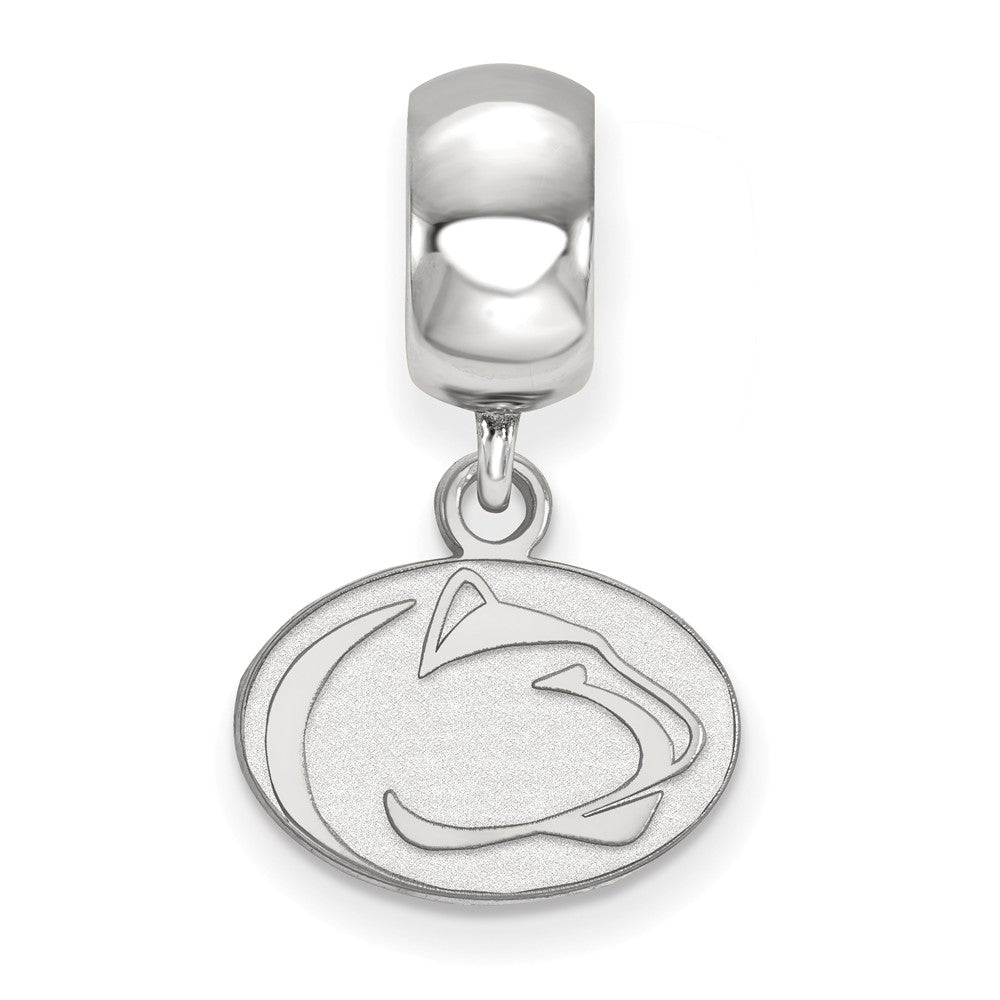 Alternate view of the Sterling Silver Penn State University XS Dangle Bead Charm by The Black Bow Jewelry Co.