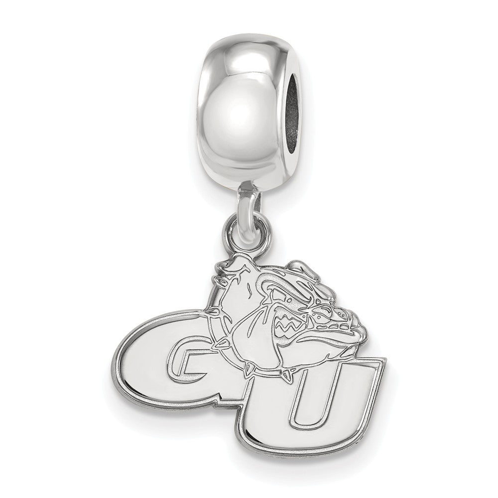 Sterling Silver Gonzaga University Small Dangle Bead Charm, Item B14065 by The Black Bow Jewelry Co.