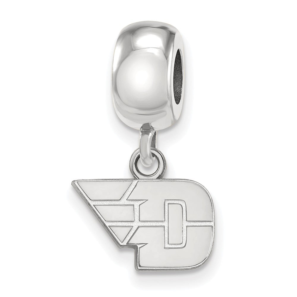 Sterling Silver University of Dayton XS Dangle Bead Charm, Item B14099 by The Black Bow Jewelry Co.