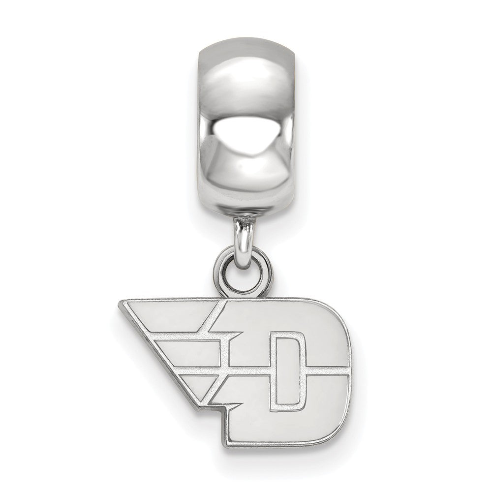 Alternate view of the Sterling Silver University of Dayton XS Dangle Bead Charm by The Black Bow Jewelry Co.