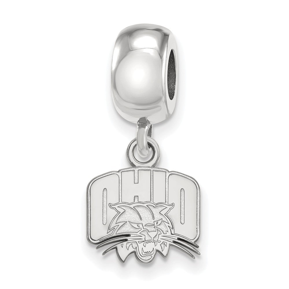 Sterling Silver Ohio University XS &#39;Ohio&#39; Dangle Bead Charm, Item B14108 by The Black Bow Jewelry Co.