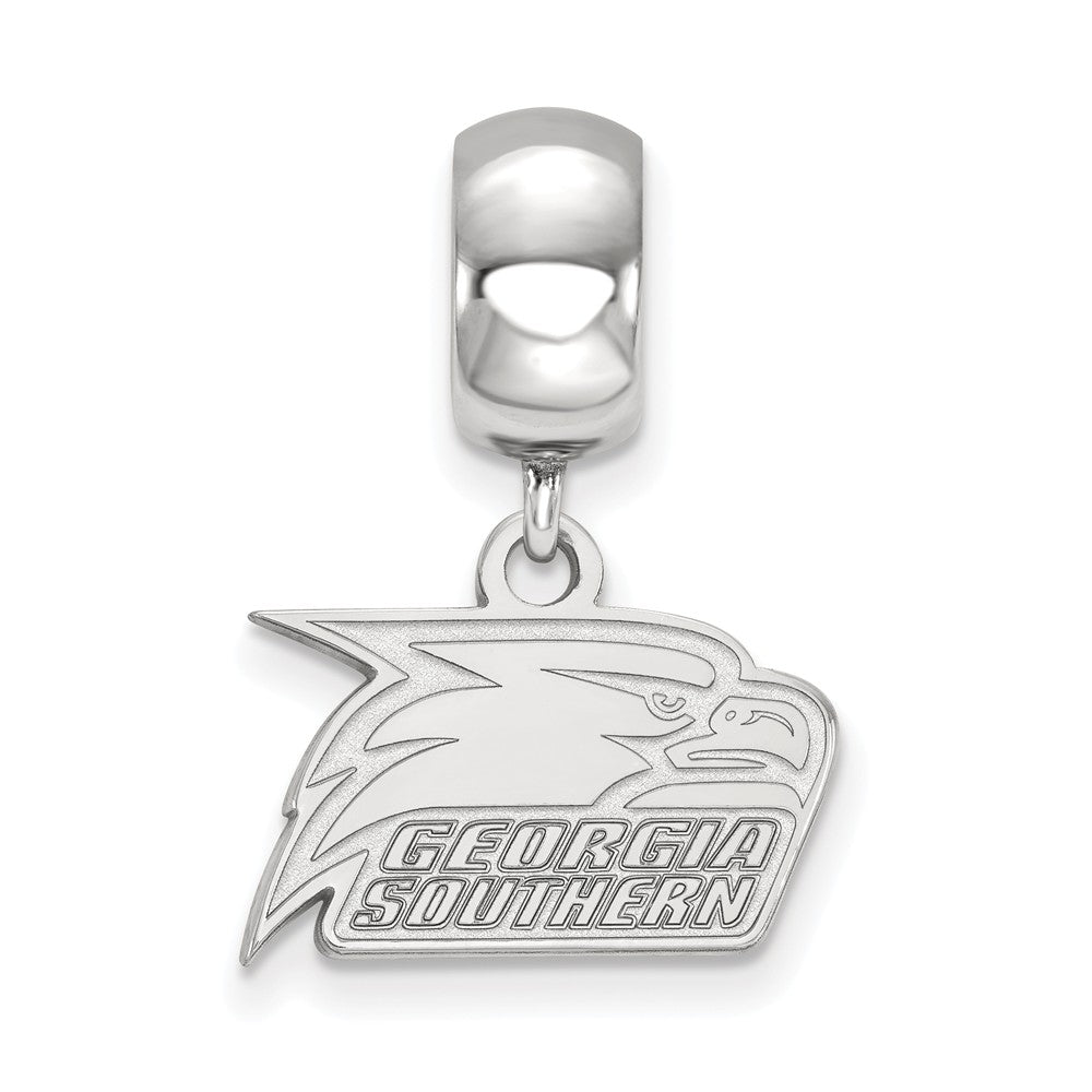 Alternate view of the Sterling Silver Georgia Southern University XS Bead Dangle Charm by The Black Bow Jewelry Co.