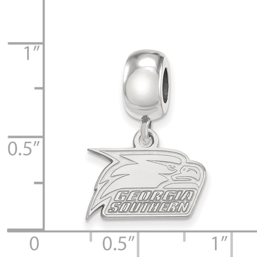 Alternate view of the Sterling Silver Georgia Southern University XS Bead Dangle Charm by The Black Bow Jewelry Co.