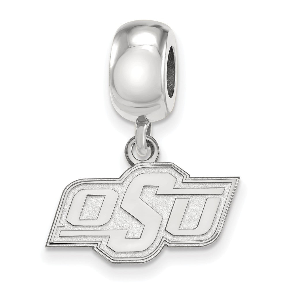 Sterling Silver Oklahoma State University XS Dangle Bead Charm, Item B14148 by The Black Bow Jewelry Co.