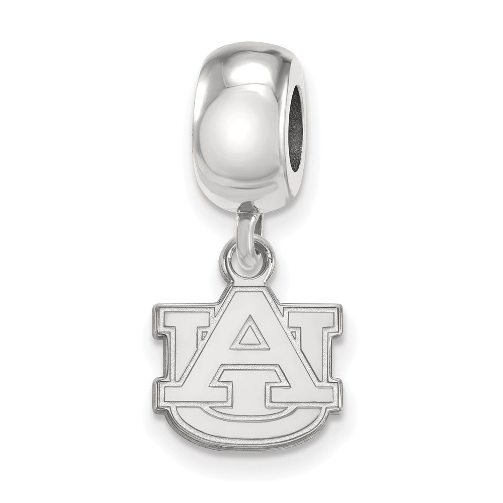 Sterling Silver Auburn University XS &#39;AU&#39; Dangle Bead Charm, Item B14153 by The Black Bow Jewelry Co.