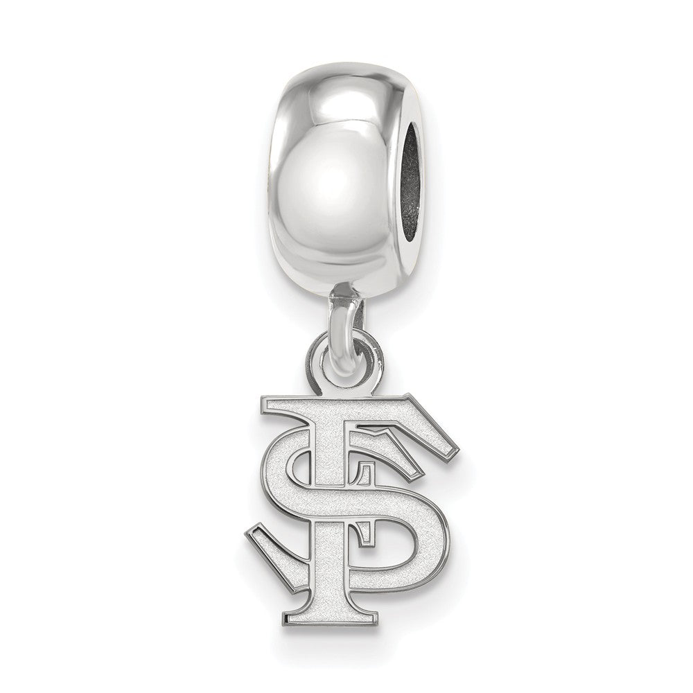 Sterling Silver Florida State Univ. XS &#39;FS&#39; Dangle Bead Charm, Item B14155 by The Black Bow Jewelry Co.