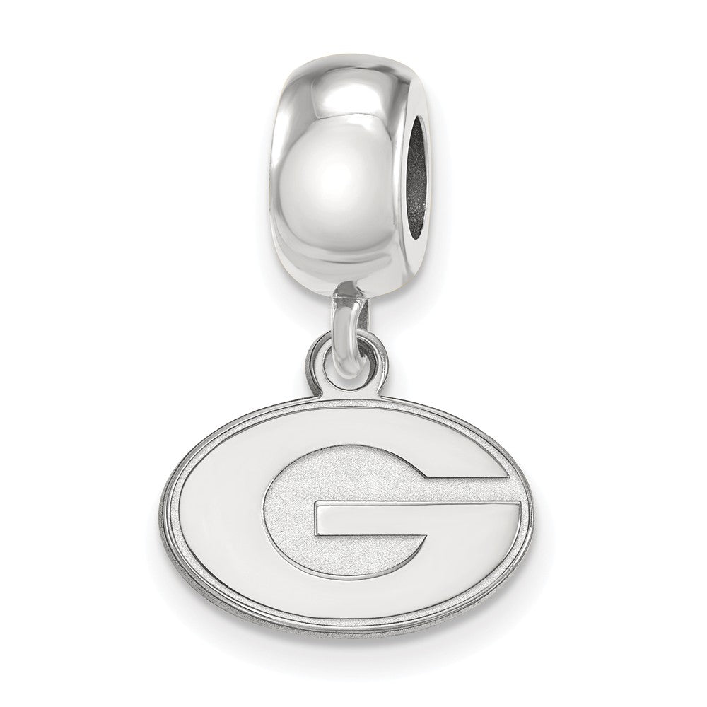 Sterling Silver University of Georgia XS Dangle Bead Charm, Item B14164 by The Black Bow Jewelry Co.