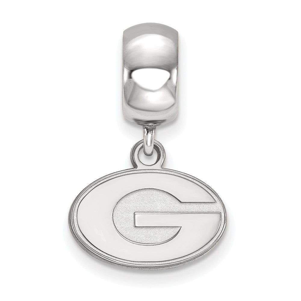 Alternate view of the Sterling Silver University of Georgia XS Dangle Bead Charm by The Black Bow Jewelry Co.