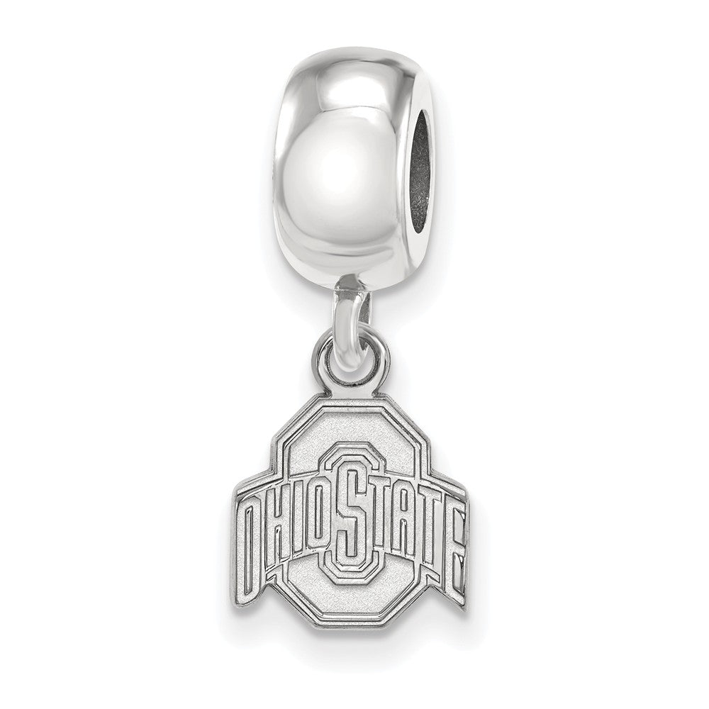 Sterling Silver Ohio State University XS &#39;O&#39; Dangle Bead Charm, Item B14176 by The Black Bow Jewelry Co.
