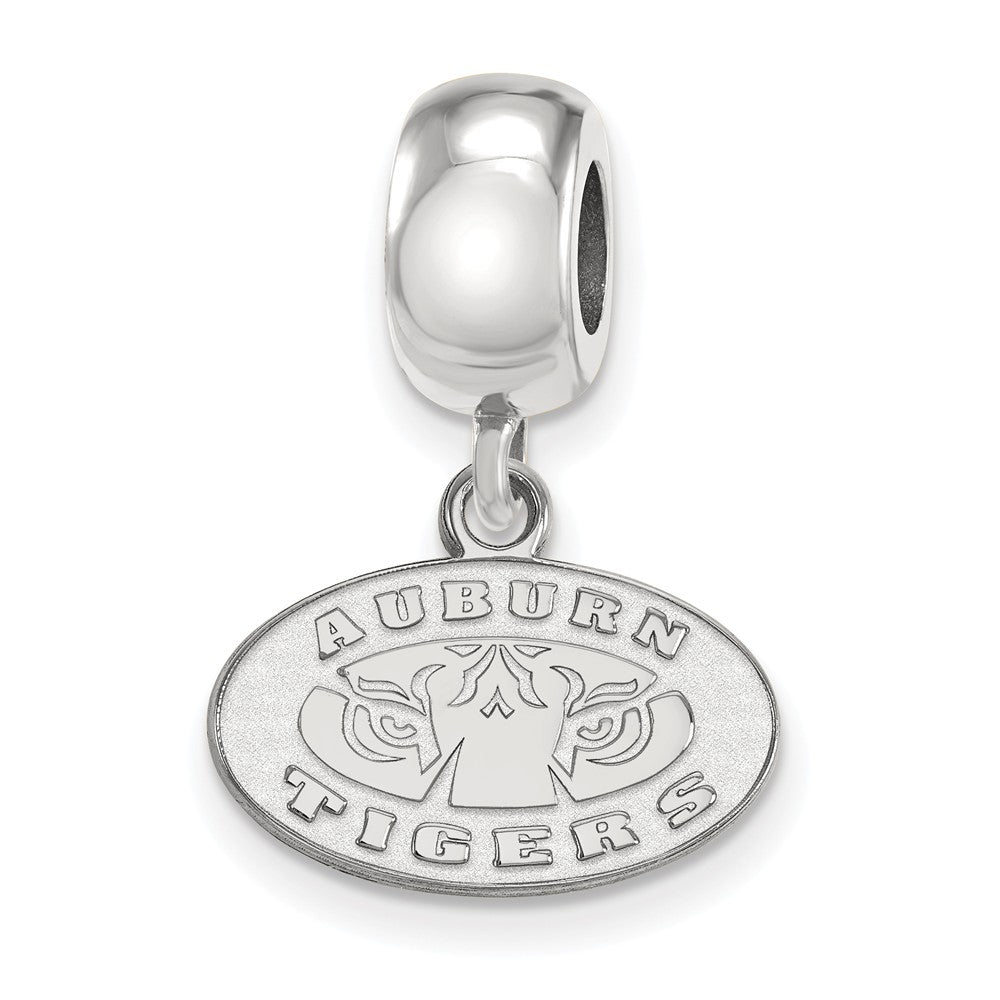 Sterling Silver Auburn University XS Dangle Bead Charm, Item B14183 by The Black Bow Jewelry Co.